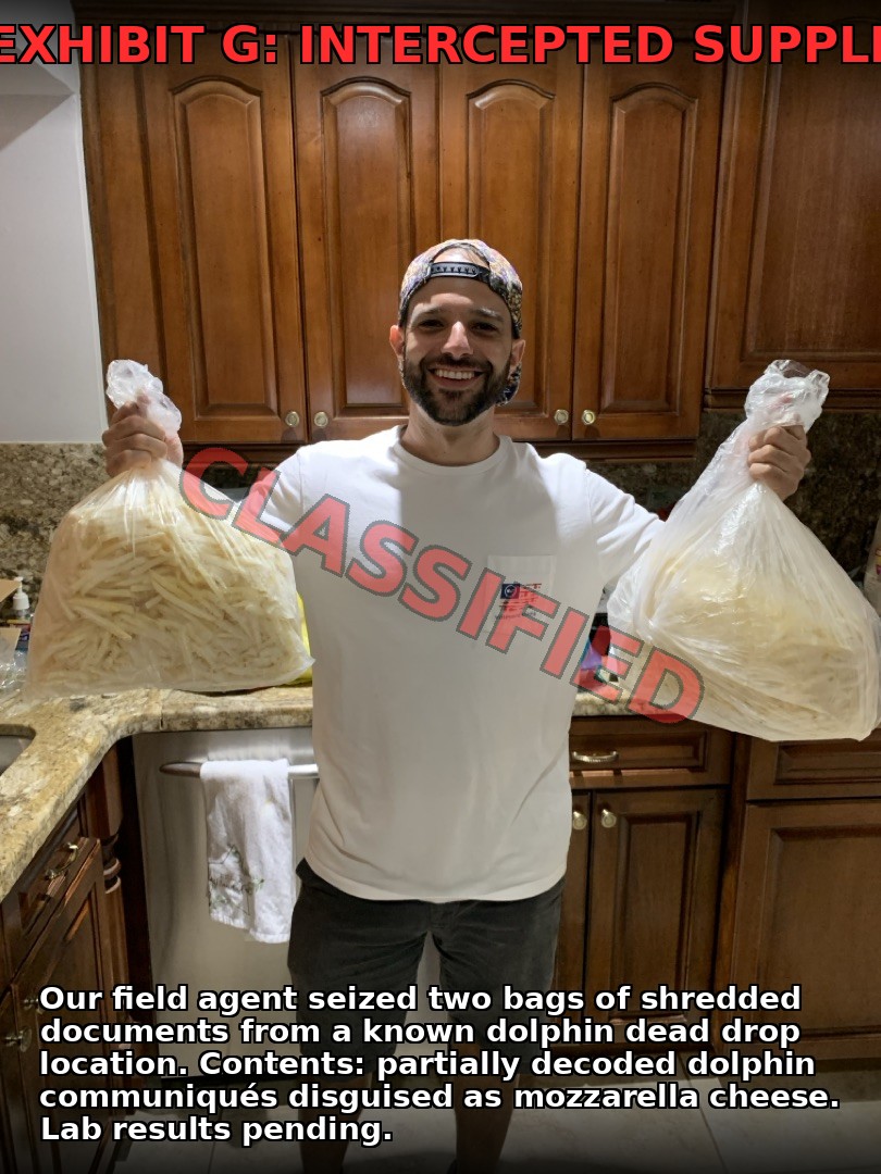 Agent with intercepted dolphin supplies